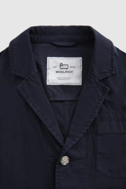 Woolrich Blazer Crew In Cotone Tinto In Capo - Uomo - Blu -Offerta Economica Vestiario CFWOBL0012MRUT2876 3989 4