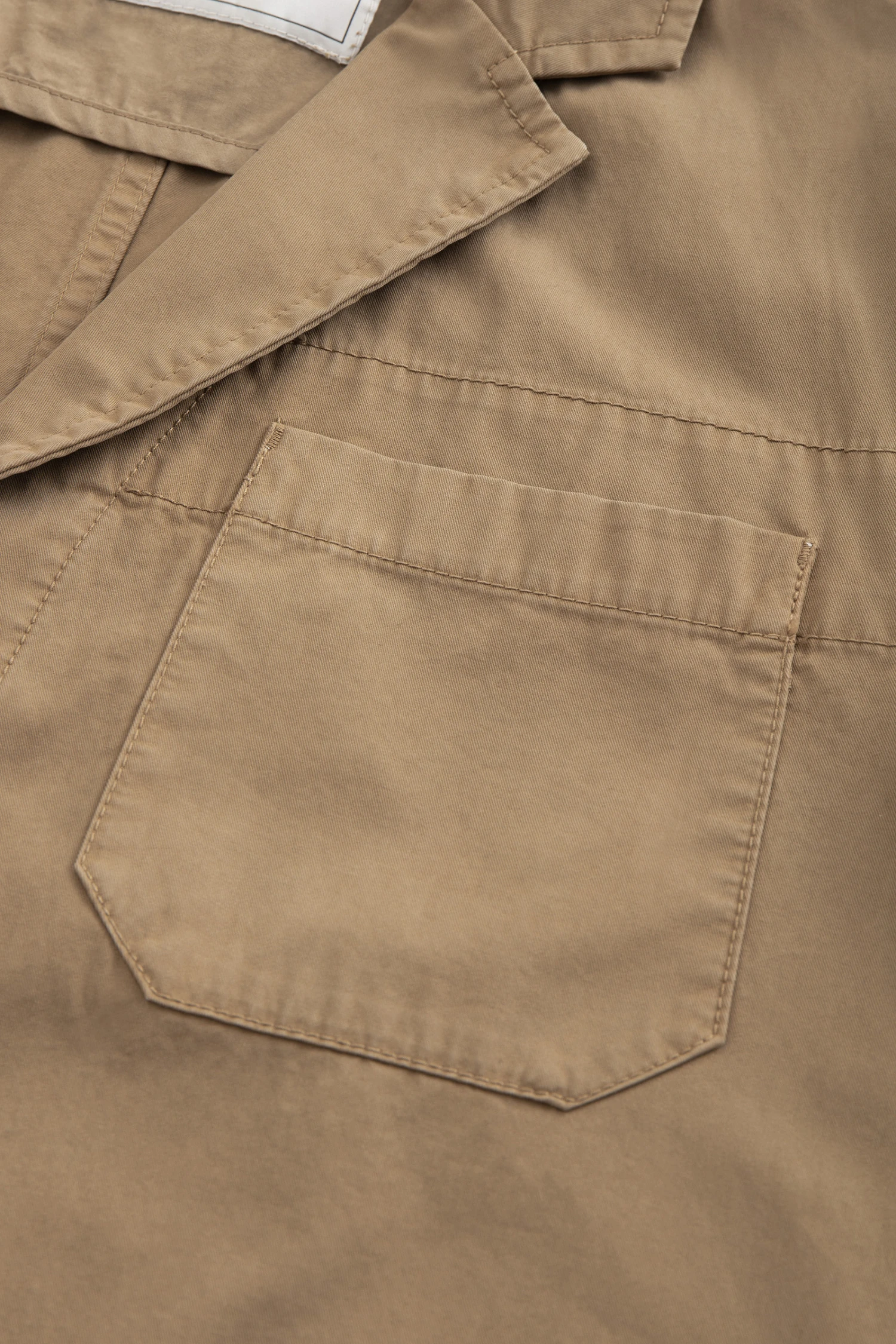 Woolrich Blazer Crew In Cotone Tinto In Capo - Uomo - Beige 8 Woolrich Blazer Crew In Cotone Tinto In Capo - Uomo - Beige - immagine 6