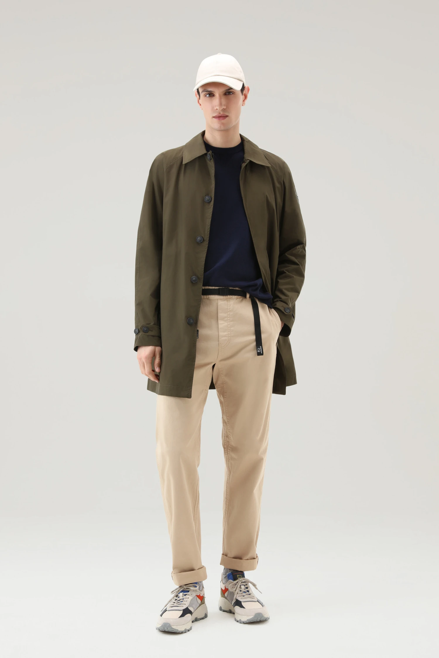 Woolrich Maglia Girocollo In Puro Cotone - Uomo - Blu 4 Woolrich Maglia Girocollo In Puro Cotone - Uomo - Blu - immagine 2