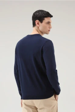 Woolrich Maglia Girocollo In Puro Cotone - Uomo - Blu 12 Woolrich Maglia Girocollo In Puro Cotone - Uomo - Blu -Offerta Economica Vestiario CFWOKN0213MRUF0615 300 2