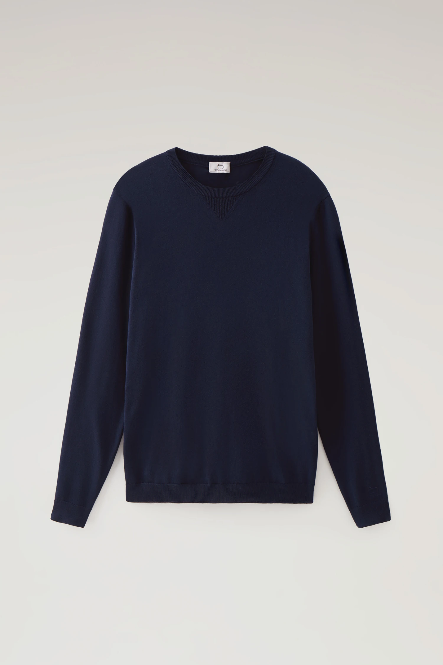 Woolrich Maglia Girocollo In Puro Cotone - Uomo - Blu 7 Woolrich Maglia Girocollo In Puro Cotone - Uomo - Blu - immagine 5