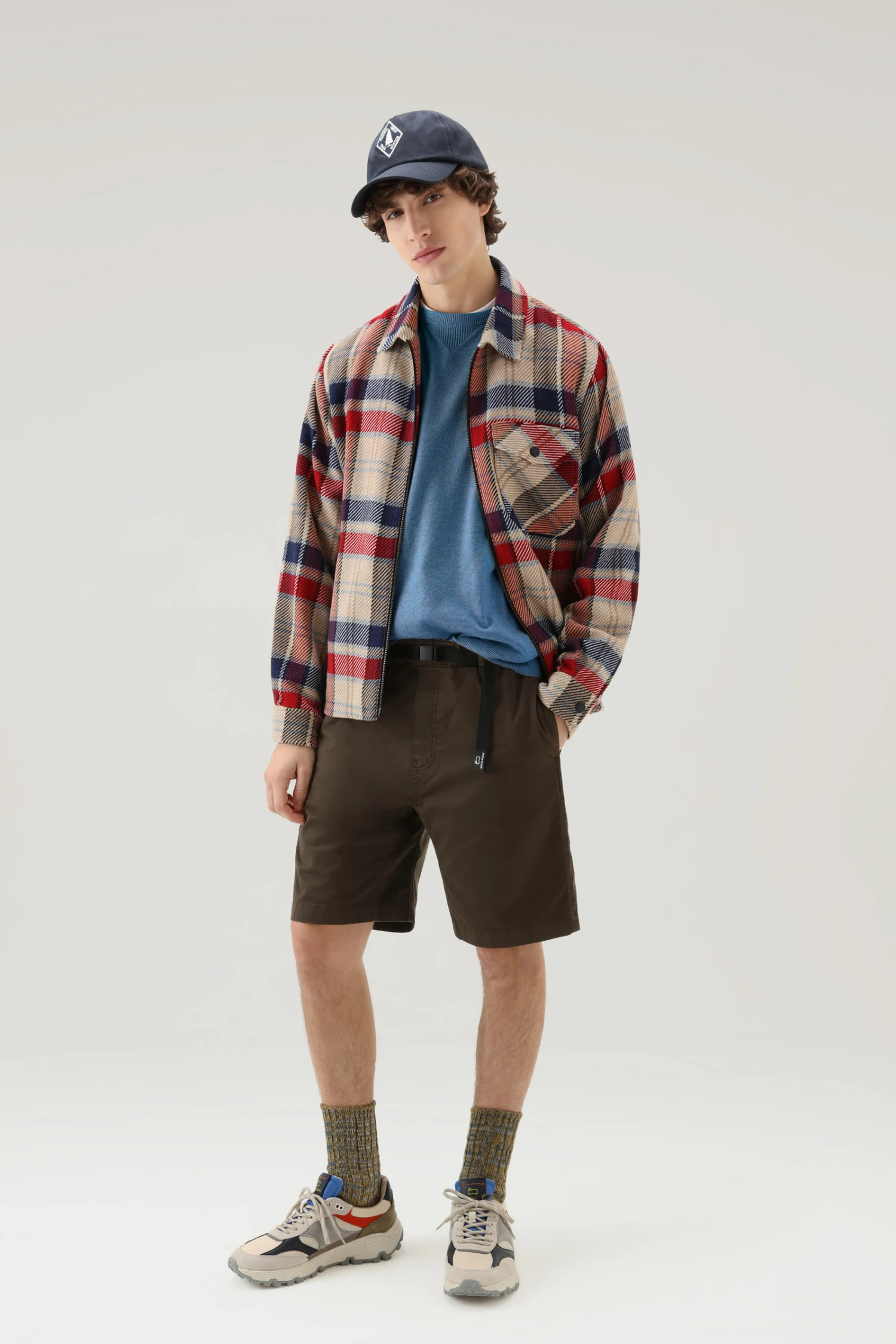 Woolrich Maglia Girocollo In Puro Cotone - Uomo - Blu 4 Woolrich Maglia Girocollo In Puro Cotone - Uomo - Blu - immagine 2