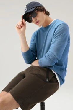 Woolrich Maglia Girocollo In Puro Cotone - Uomo - Blu 13 Woolrich Maglia Girocollo In Puro Cotone - Uomo - Blu -Offerta Economica Vestiario CFWOKN0213MRUF0615 31089 3