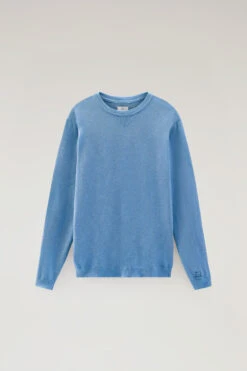 Woolrich Maglia Girocollo In Puro Cotone - Uomo - Blu 14 Woolrich Maglia Girocollo In Puro Cotone - Uomo - Blu -Offerta Economica Vestiario CFWOKN0213MRUF0615 31089 4