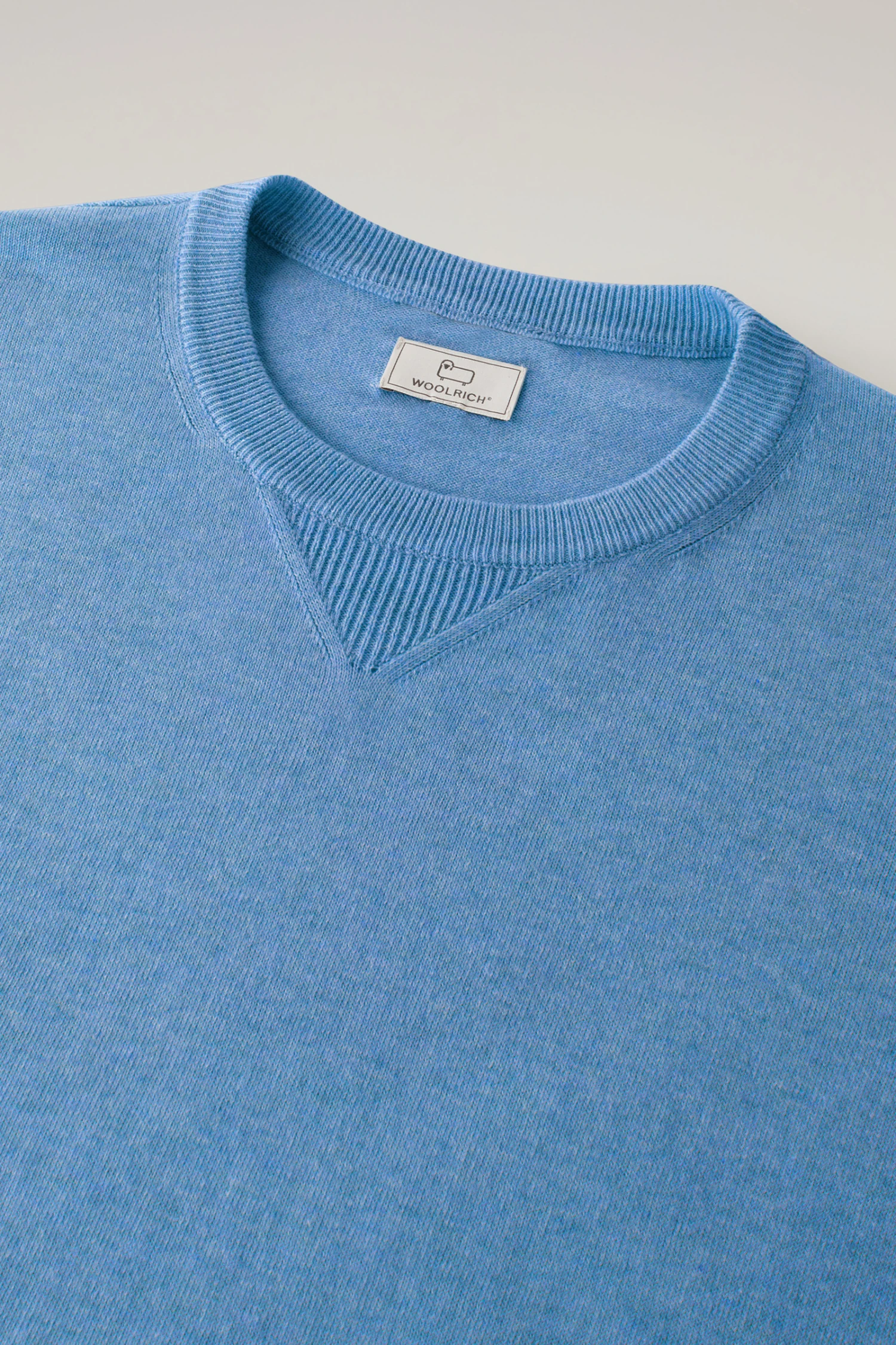 Woolrich Maglia Girocollo In Puro Cotone - Uomo - Blu 8 Woolrich Maglia Girocollo In Puro Cotone - Uomo - Blu - immagine 6