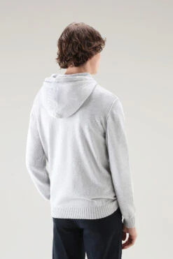 Woolrich Maglia Con Cappuccio In Puro Cotone - Uomo - Grigio -Offerta Economica Vestiario CFWOKN0221MRUF0615 117 2