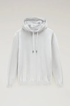 Woolrich Maglia Con Cappuccio In Puro Cotone - Uomo - Grigio -Offerta Economica Vestiario CFWOKN0221MRUF0615 117 4