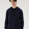 Woolrich Maglia Con Cappuccio In Puro Cotone - Uomo - Blu -Offerta Economica Vestiario CFWOKN0221MRUF0615 300
