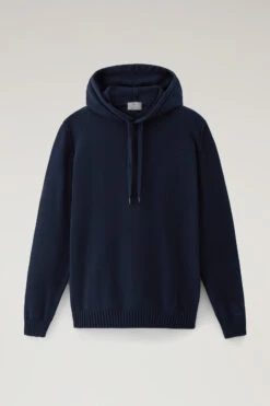 Woolrich Maglia Con Cappuccio In Puro Cotone - Uomo - Blu -Offerta Economica Vestiario CFWOKN0221MRUF0615 300 4