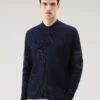 Woolrich Maglia In Puro Cotone Con Zip - Uomo - Blu -Offerta Economica Vestiario CFWOKN0228MRUF0615 300