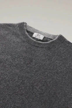 Woolrich Maglia Girocollo In Misto Lana Merino - Uomo - Grigio -Offerta Economica Vestiario CFWOKN0230MRUF0706 1131 5