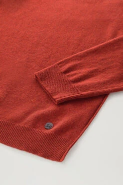 Woolrich Maglia Girocollo In Misto Lana Merino - Uomo - Rosso -Offerta Economica Vestiario CFWOKN0230MRUF0706 5492 6