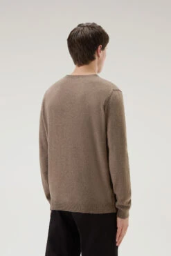 Woolrich Maglia Girocollo In Misto Lana Merino - Uomo - Marrone -Offerta Economica Vestiario CFWOKN0230MRUF0706 642 2