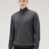 Woolrich Maglione A Collo Alto In Misto Lana Merino - Uomo - Grigio -Offerta Economica Vestiario CFWOKN0231MRUF0706 1131