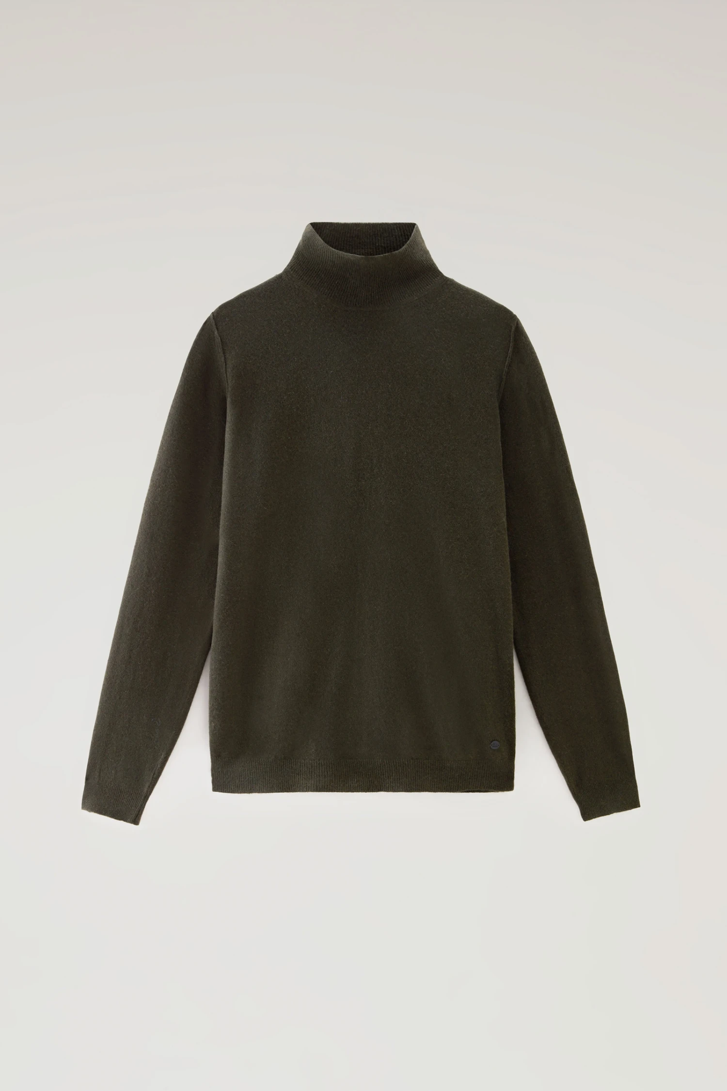 Woolrich Maglione A Collo Alto In Misto Lana Merino - Uomo - Verde 7 Woolrich Maglione A Collo Alto In Misto Lana Merino - Uomo - Verde - immagine 5