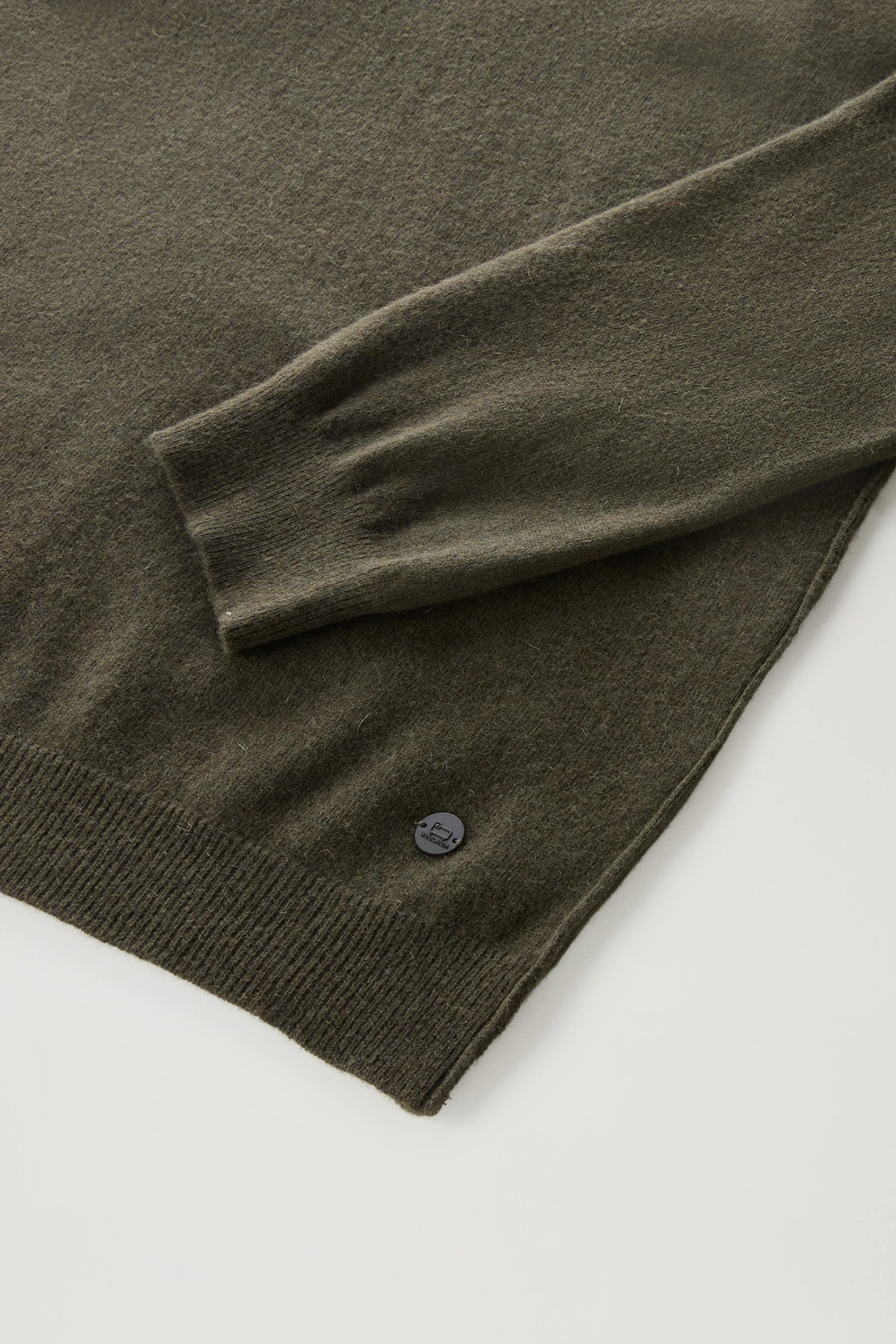 Woolrich Maglione A Collo Alto In Misto Lana Merino - Uomo - Verde 9 Woolrich Maglione A Collo Alto In Misto Lana Merino - Uomo - Verde - immagine 7