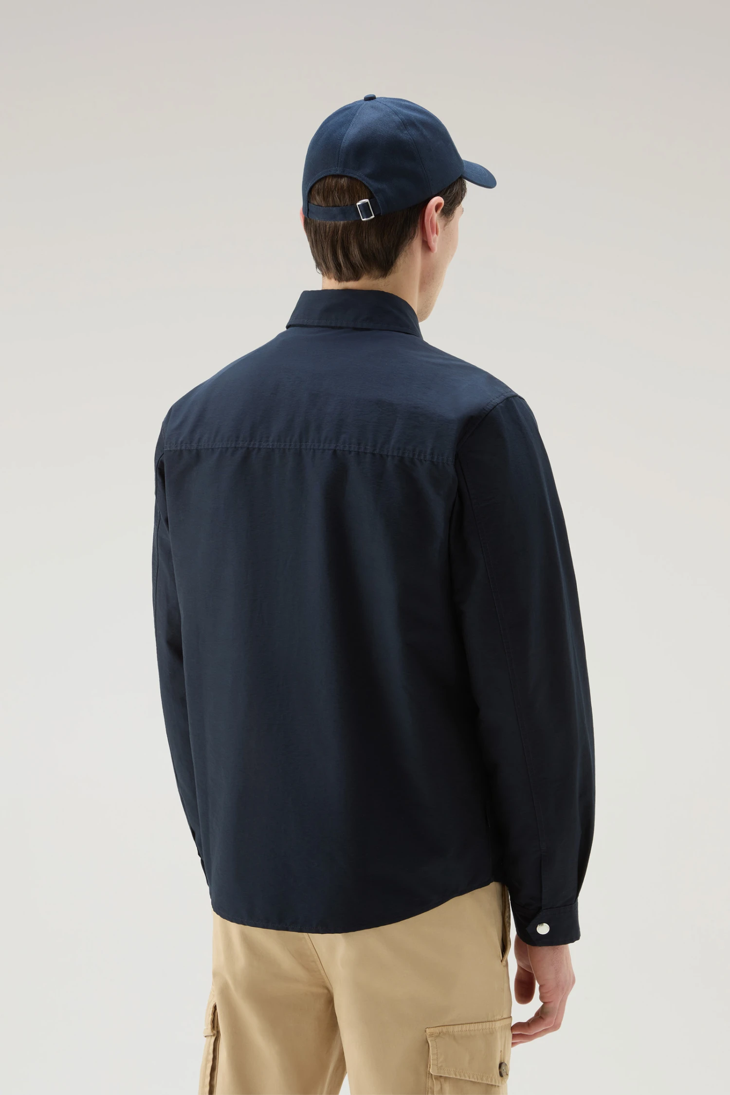 Woolrich Camicia Cruiser In Light Eco Ramar - Uomo - Blu 5 Woolrich Camicia Cruiser In Light Eco Ramar - Uomo - Blu - immagine 3