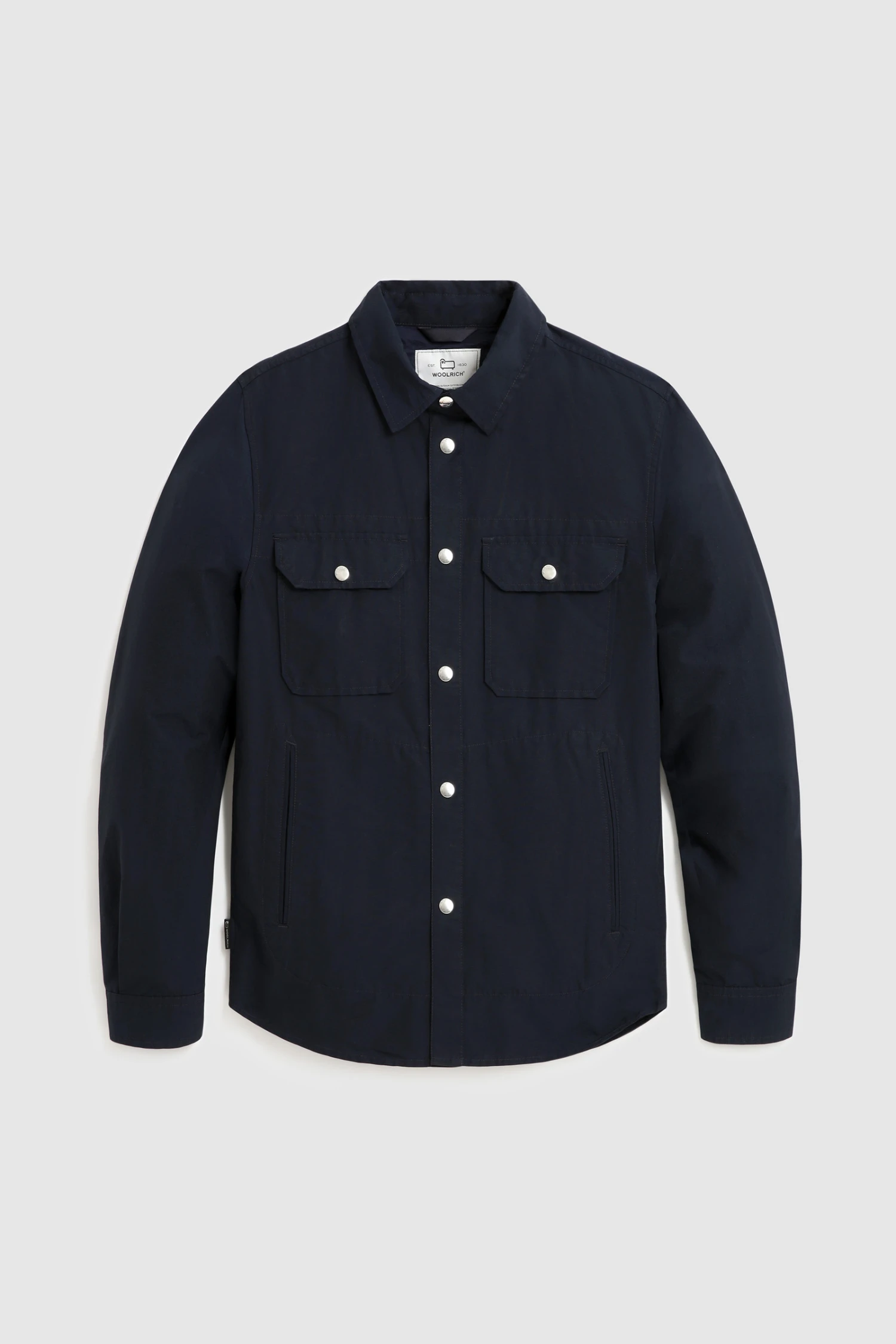 Woolrich Camicia Cruiser In Light Eco Ramar - Uomo - Blu 7 Woolrich Camicia Cruiser In Light Eco Ramar - Uomo - Blu - immagine 5