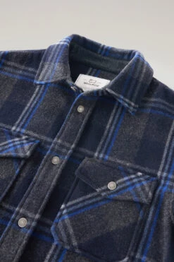Woolrich Giacca A Camicia Alaskan A Quadri In Misto Lana Italiana Riciclata - Uomo - Grigio -Offerta Economica Vestiario CFWOOS0065MRUT3093 1908 5