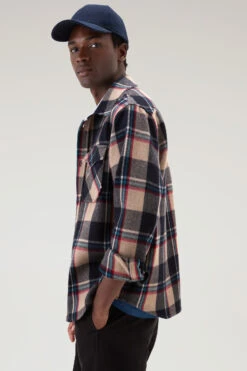Woolrich Giacca A Camicia Alaskan A Quadri In Misto Lana Italiana Riciclata - Uomo - Beige -Offerta Economica Vestiario CFWOOS0065MRUT3093 8301 3