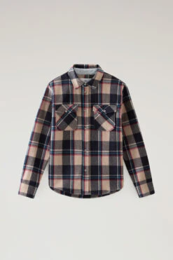 Woolrich Giacca A Camicia Alaskan A Quadri In Misto Lana Italiana Riciclata - Uomo - Beige -Offerta Economica Vestiario CFWOOS0065MRUT3093 8301 4