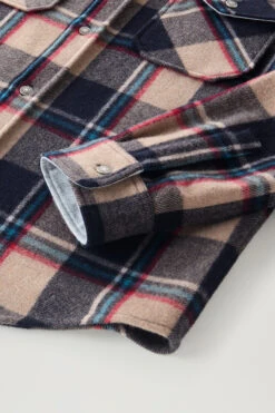 Woolrich Giacca A Camicia Alaskan A Quadri In Misto Lana Italiana Riciclata - Uomo - Beige -Offerta Economica Vestiario CFWOOS0065MRUT3093 8301 6