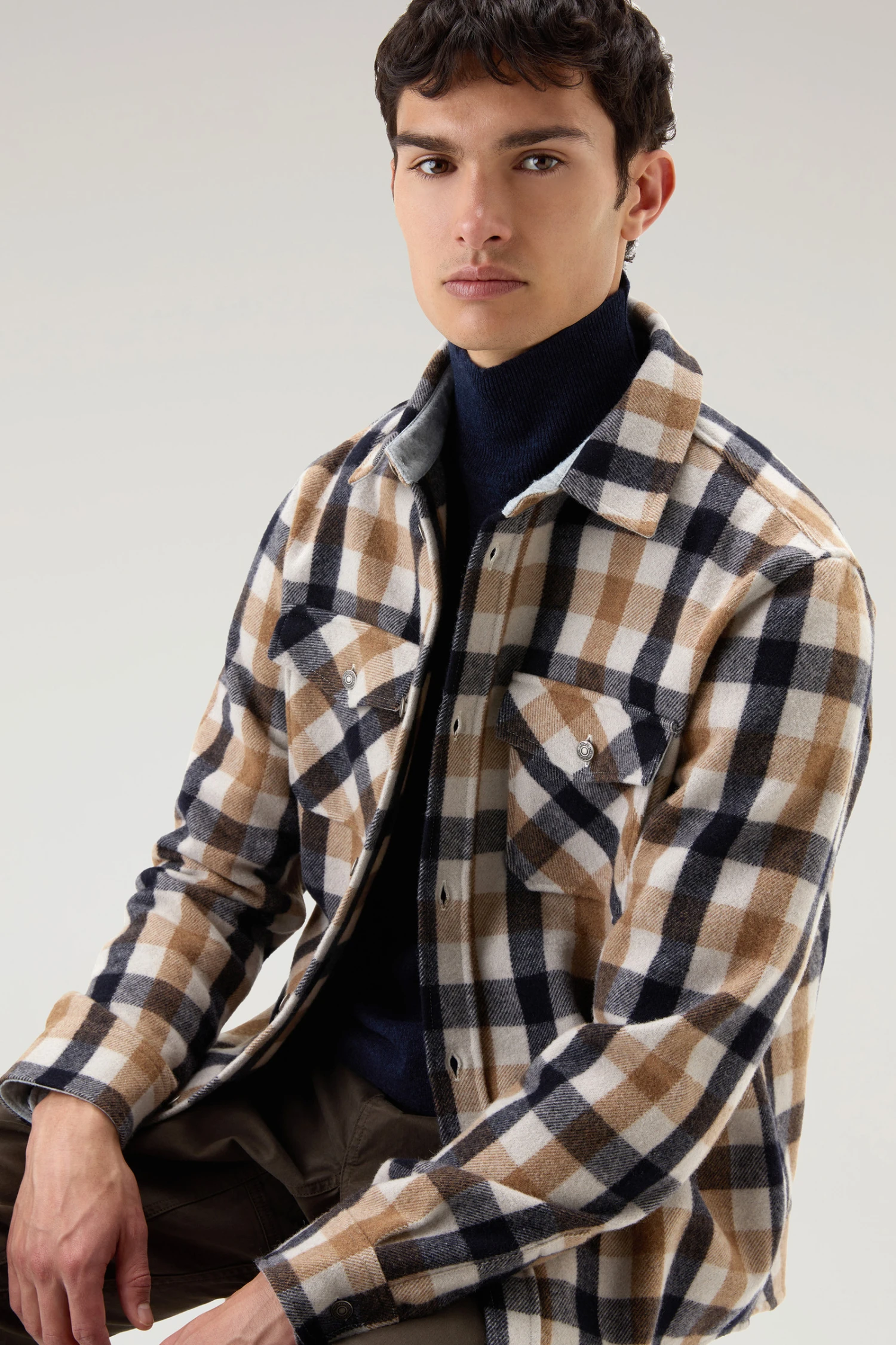 Woolrich Giacca A Camicia Alaskan A Quadri In Misto Lana Italiana Riciclata - Uomo - Multicolore 6 Woolrich Giacca A Camicia Alaskan A Quadri In Misto Lana Italiana Riciclata - Uomo - Multicolore - immagine 4