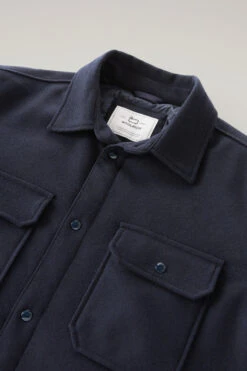 Woolrich Giacca A Camicia Imbottita Alaskan In Misto Lana Italiana Riciclata - Uomo - Blu -Offerta Economica Vestiario CFWOOS0066MRUT3190 3989 5