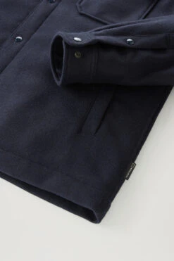 Woolrich Giacca A Camicia Imbottita Alaskan In Misto Lana Italiana Riciclata - Uomo - Blu -Offerta Economica Vestiario CFWOOS0066MRUT3190 3989 6