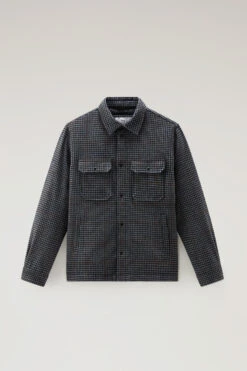 Woolrich Giacca A Camicia Imbottita Alaskan A Quadri In Misto Lana Italiana Riciclata - Uomo - Grigio -Offerta Economica Vestiario CFWOOS0067MRUT3046 1908 4