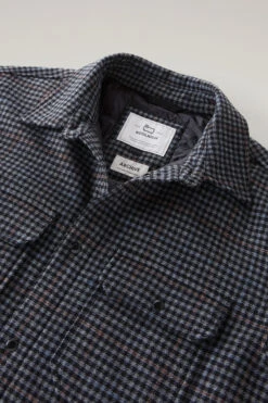 Woolrich Giacca A Camicia Imbottita Alaskan A Quadri In Misto Lana Italiana Riciclata - Uomo - Grigio -Offerta Economica Vestiario CFWOOS0067MRUT3046 1908 5
