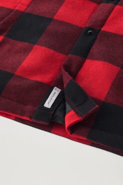 Woolrich Giacca A Camicia Imbottita Alaskan A Quadri In Misto Lana Italiana Riciclata - Uomo - Rosso -Offerta Economica Vestiario CFWOOS0067MRUT3046 5321 7