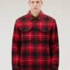 Woolrich Giacca A Camicia Alaskan A Quadri In Misto Lana Doppiata - Uomo - Rosso