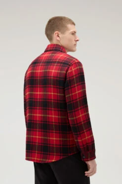 Woolrich Giacca A Camicia Alaskan A Quadri In Misto Lana Doppiata - Uomo - Rosso -Offerta Economica Vestiario CFWOOS0068MRUT3121 5329 2