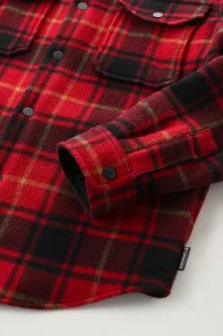 Woolrich Giacca A Camicia Alaskan A Quadri In Misto Lana Doppiata - Uomo - Rosso -Offerta Economica Vestiario CFWOOS0068MRUT3121 5329 6