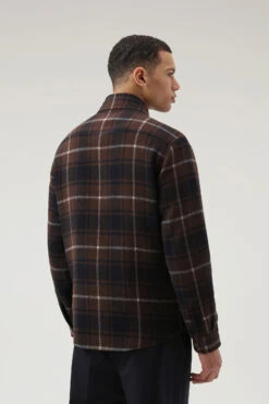 Woolrich Giacca A Camicia Alaskan A Quadri In Misto Lana Doppiata - Uomo - Marrone -Offerta Economica Vestiario CFWOOS0068MRUT3121 7299 2