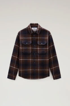 Woolrich Giacca A Camicia Alaskan A Quadri In Misto Lana Doppiata - Uomo - Marrone -Offerta Economica Vestiario CFWOOS0068MRUT3121 7299 4