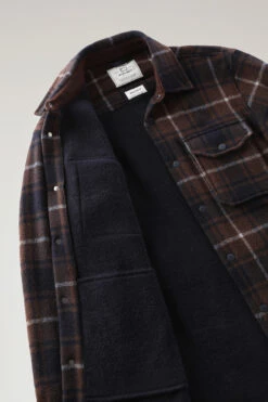 Woolrich Giacca A Camicia Alaskan A Quadri In Misto Lana Doppiata - Uomo - Marrone -Offerta Economica Vestiario CFWOOS0068MRUT3121 7299 5