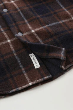 Woolrich Giacca A Camicia Alaskan A Quadri In Misto Lana Doppiata - Uomo - Marrone -Offerta Economica Vestiario CFWOOS0068MRUT3121 7299 7
