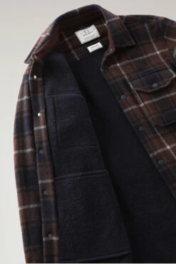 Woolrich Giacca A Camicia Alaskan A Quadri In Misto Lana Doppiata - Uomo - Marrone -Offerta Economica Vestiario CFWOOS0068MRUT3121 7299 8