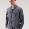 Woolrich Giacca A Camicia In Misto Cotone E Lino - Uomo - Blu -Offerta Economica Vestiario CFWOOS0078MRUT3373 31016