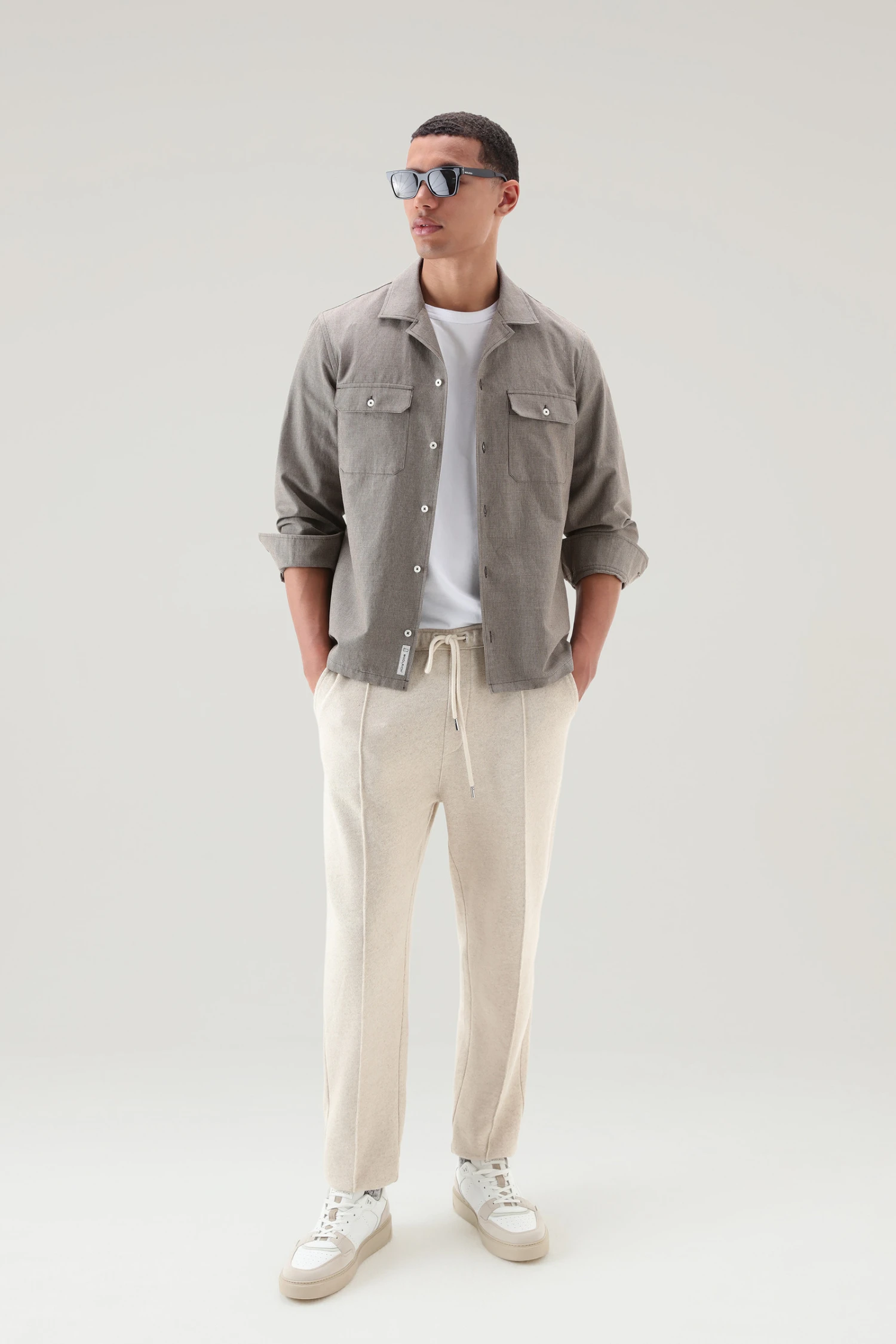 Woolrich Giacca A Camicia In Misto Cotone E Lino - Uomo - Marrone 4 Woolrich Giacca A Camicia In Misto Cotone E Lino - Uomo - Marrone - immagine 2