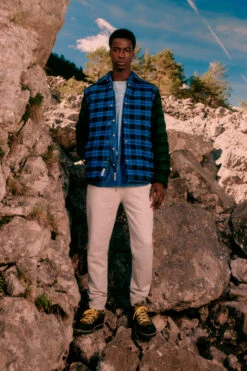 Woolrich Giacca A Camicia Patchwork A Quadri Imbottita - Uomo - Blu -Offerta Economica Vestiario CFWOOS0080MRUT3331 31073 10