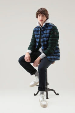 Woolrich Giacca A Camicia Patchwork A Quadri Imbottita - Uomo - Blu -Offerta Economica Vestiario CFWOOS0080MRUT3331 31073 3