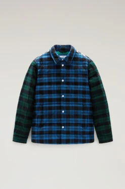 Woolrich Giacca A Camicia Patchwork A Quadri Imbottita - Uomo - Blu -Offerta Economica Vestiario CFWOOS0080MRUT3331 31073 4