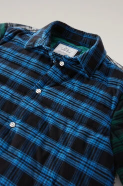 Woolrich Giacca A Camicia Patchwork A Quadri Imbottita - Uomo - Blu -Offerta Economica Vestiario CFWOOS0080MRUT3331 31073 5