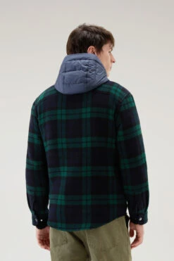 Woolrich Giacca A Camicia Con Pettorina Interna Imbottita Removibile Con Cappuccio - Uomo - Nero -Offerta Economica Vestiario CFWOOS0104MRUT3121 1632 2
