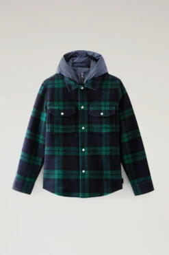 Woolrich Giacca A Camicia Con Pettorina Interna Imbottita Removibile Con Cappuccio - Uomo - Nero -Offerta Economica Vestiario CFWOOS0104MRUT3121 1632 4