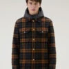 Woolrich Giacca A Camicia Con Pettorina Interna Imbottita Removibile Con Cappuccio - Uomo - Marrone