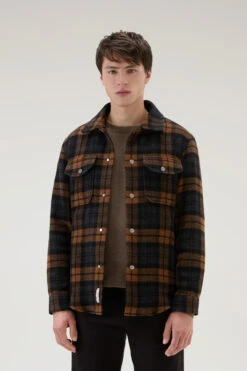 Woolrich Giacca A Camicia Con Pettorina Interna Imbottita Removibile Con Cappuccio - Uomo - Marrone -Offerta Economica Vestiario CFWOOS0104MRUT3121 7299 3